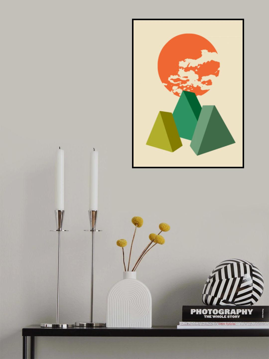 Cubic Landscape Poster och Canvastavla