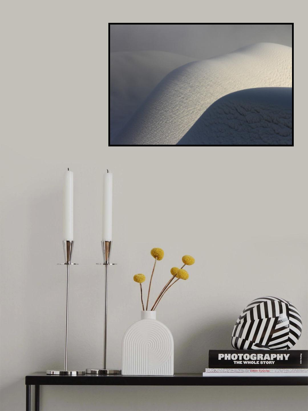 Snow lines Poster och Canvastavla