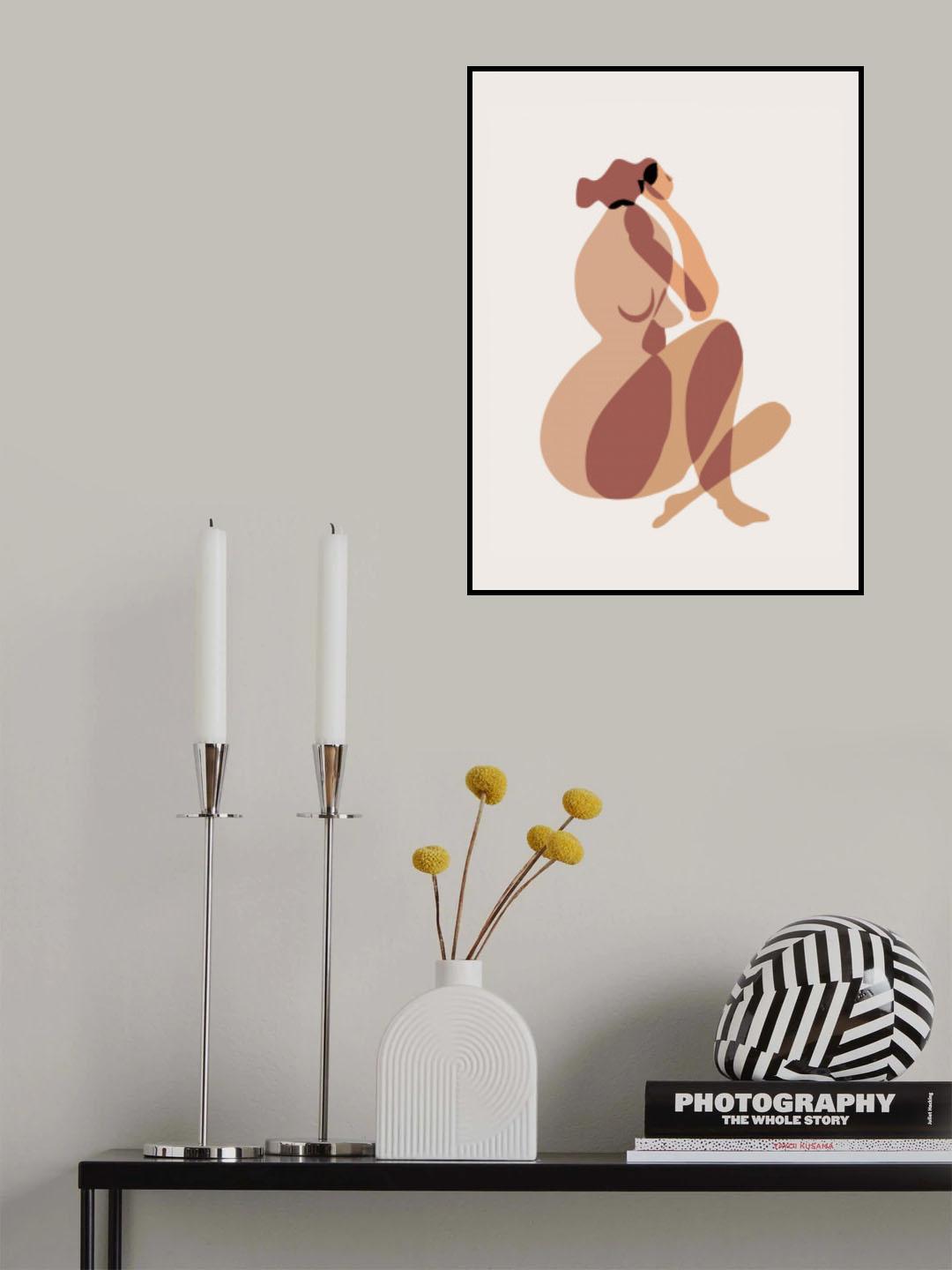 The Thinking Nude Poster och Canvastavla