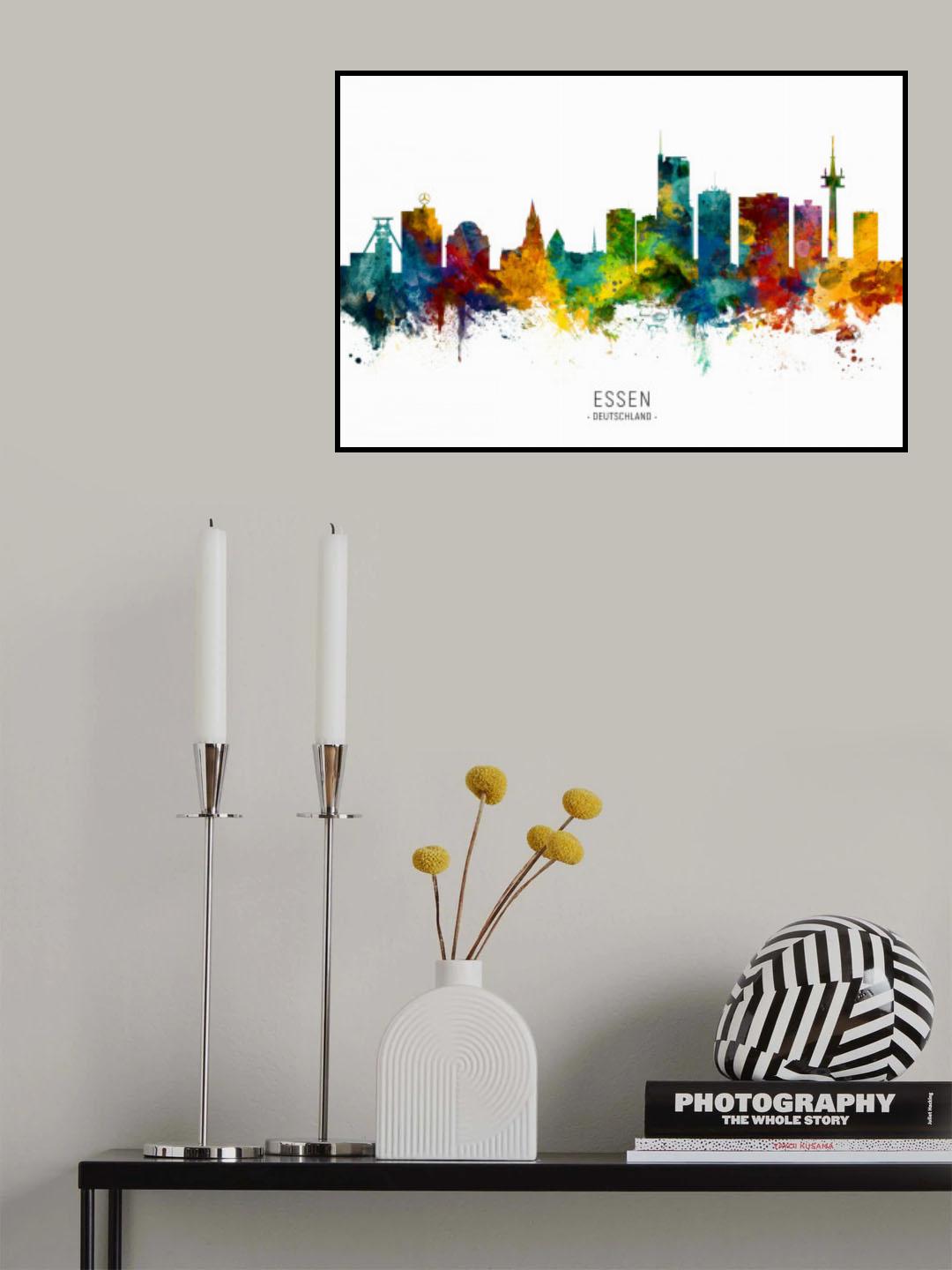 Essen Germany Skyline Poster och Canvastavla