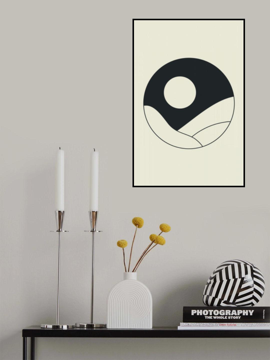 Moon Mountains #3 Poster och Canvastavla
