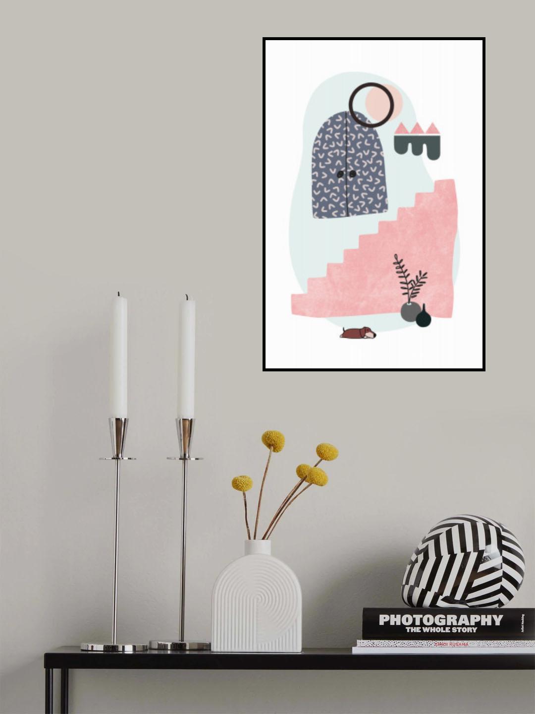 Tropical Villa Color and Shapes 17 Poster och Canvastavla