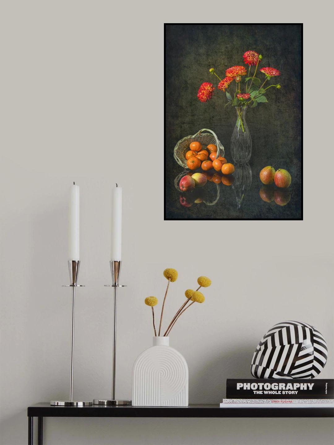 Sights of Summer Dahlia Poster och Canvastavla