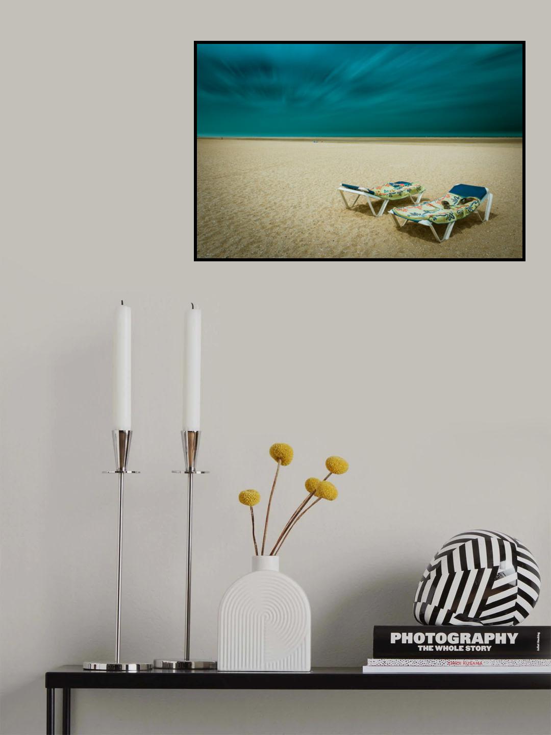 Sun beds Poster och Canvastavla