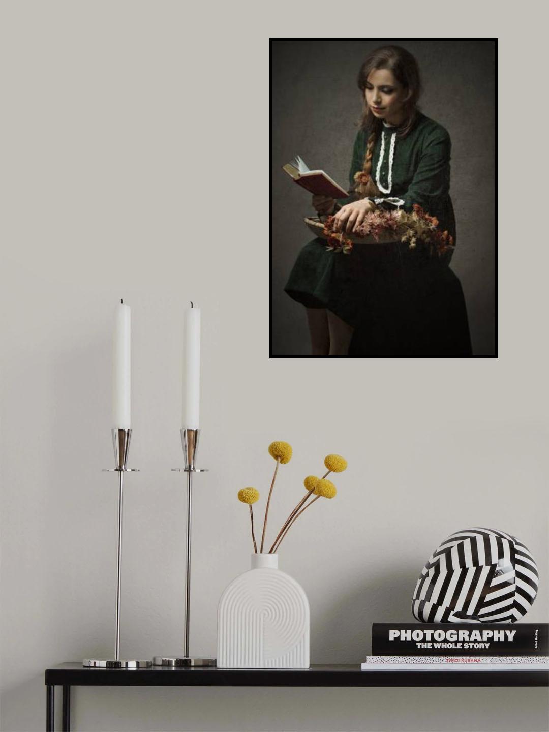 Flower Girl Poster och Canvastavla
