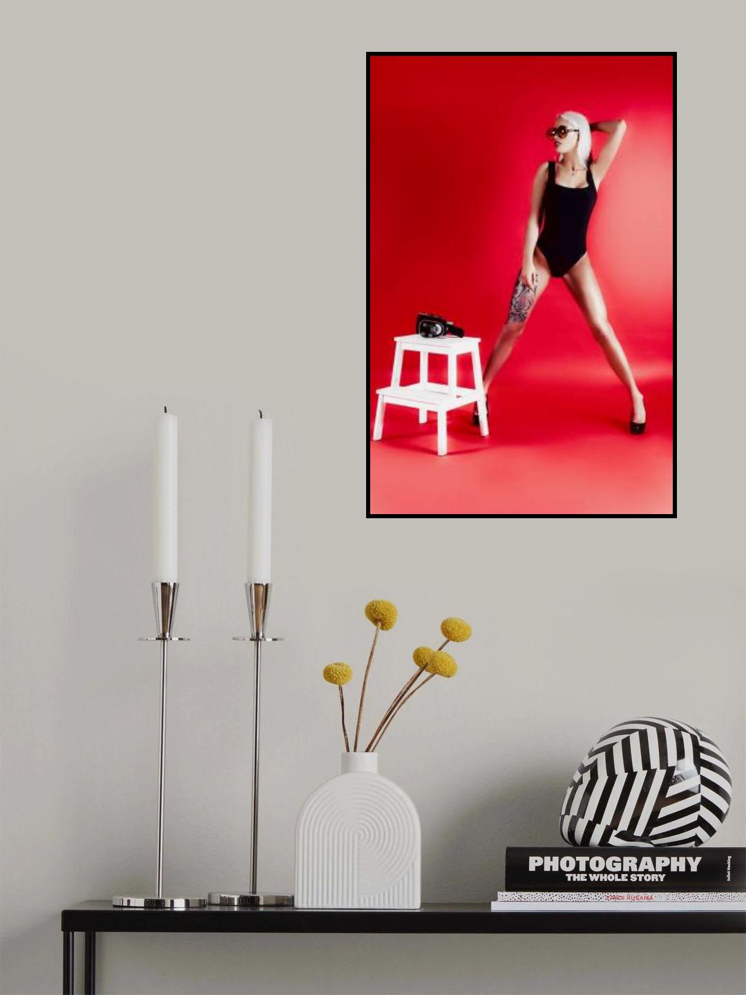 Camera Girl Poster och Canvastavla
