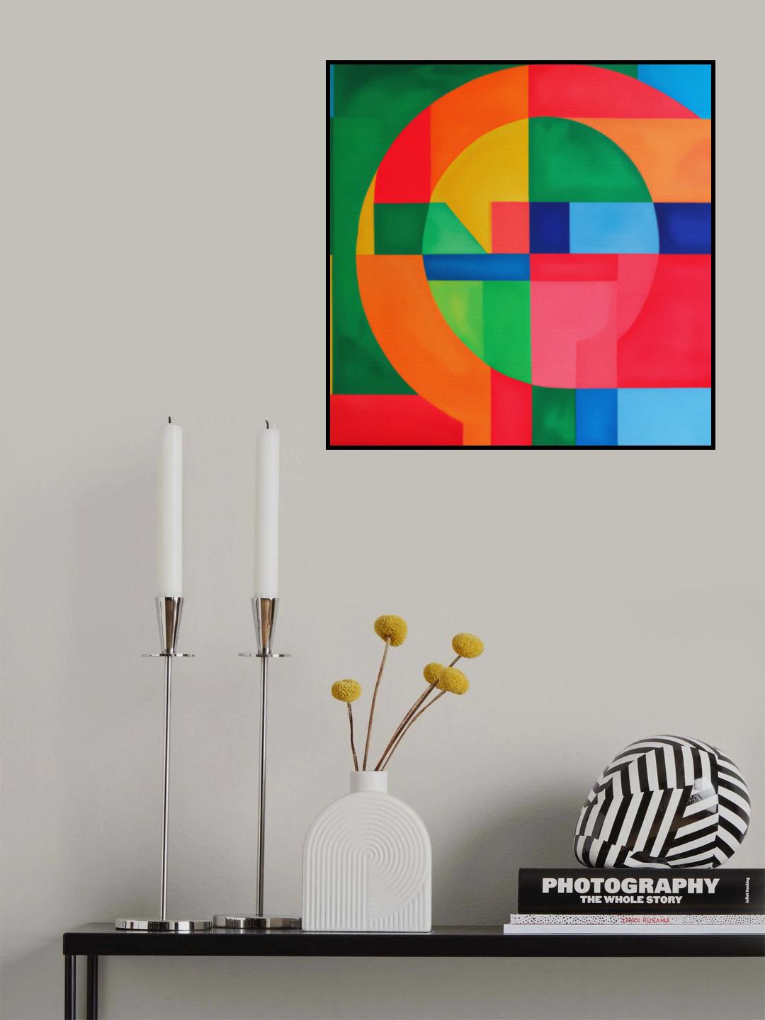 Modern Vibrant Painting No.2 Poster och Canvastavla