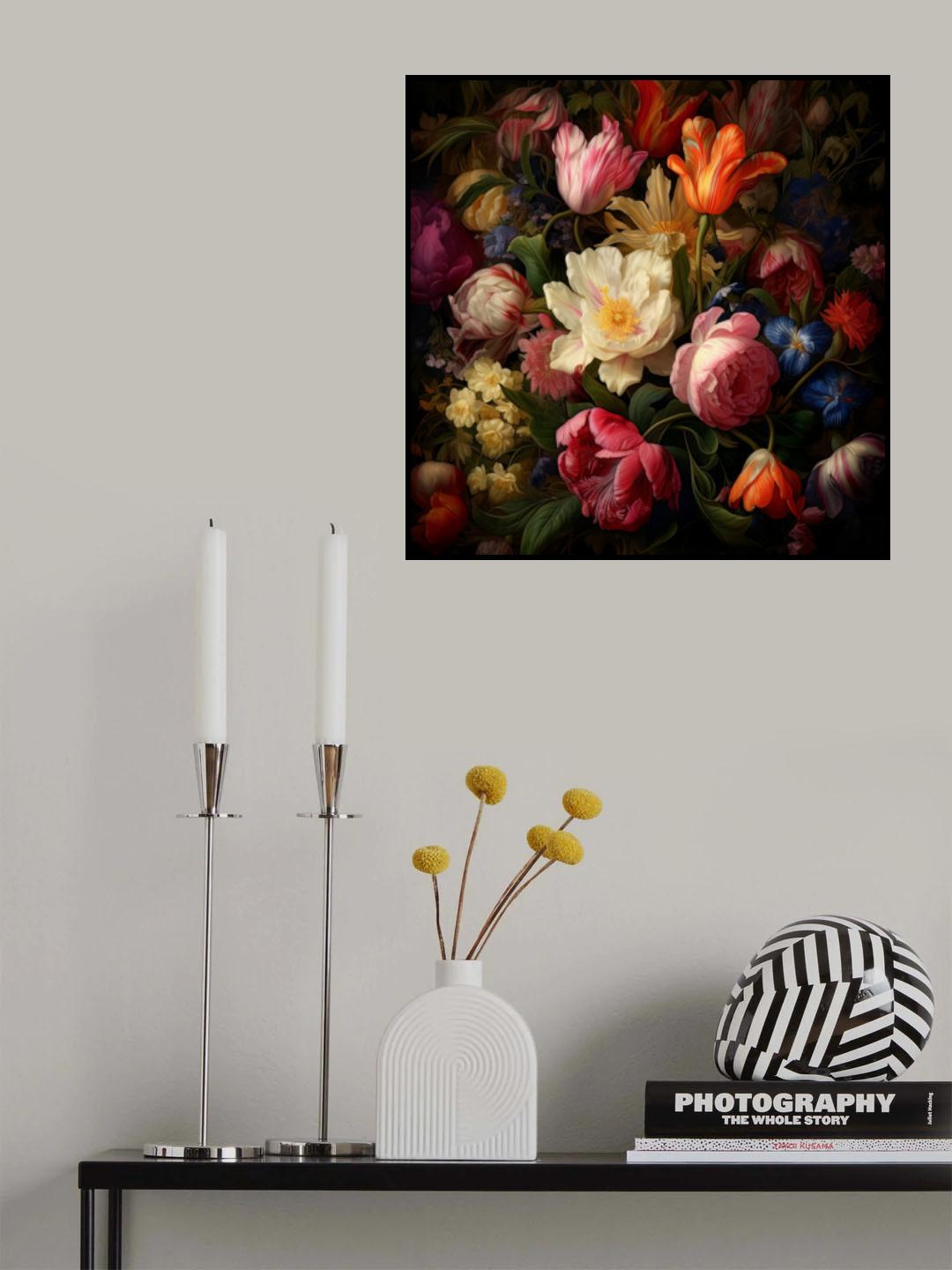 Fa Vintage Floral 57 Poster och Canvastavla