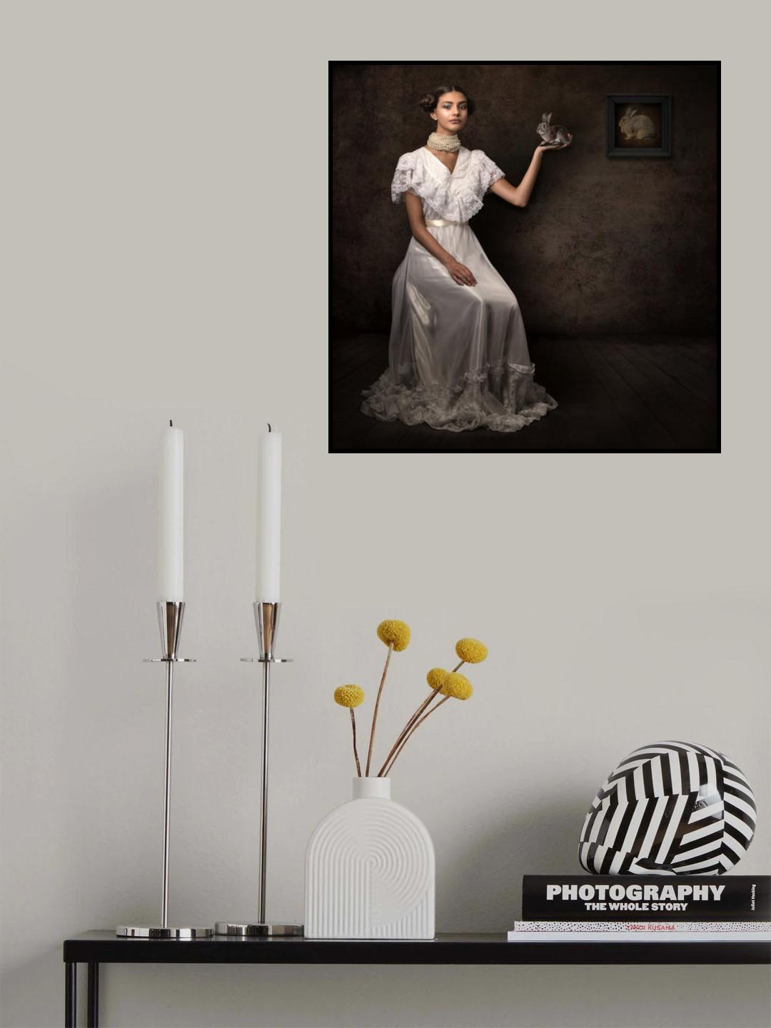 Elle And Rabbit Poster och Canvastavla