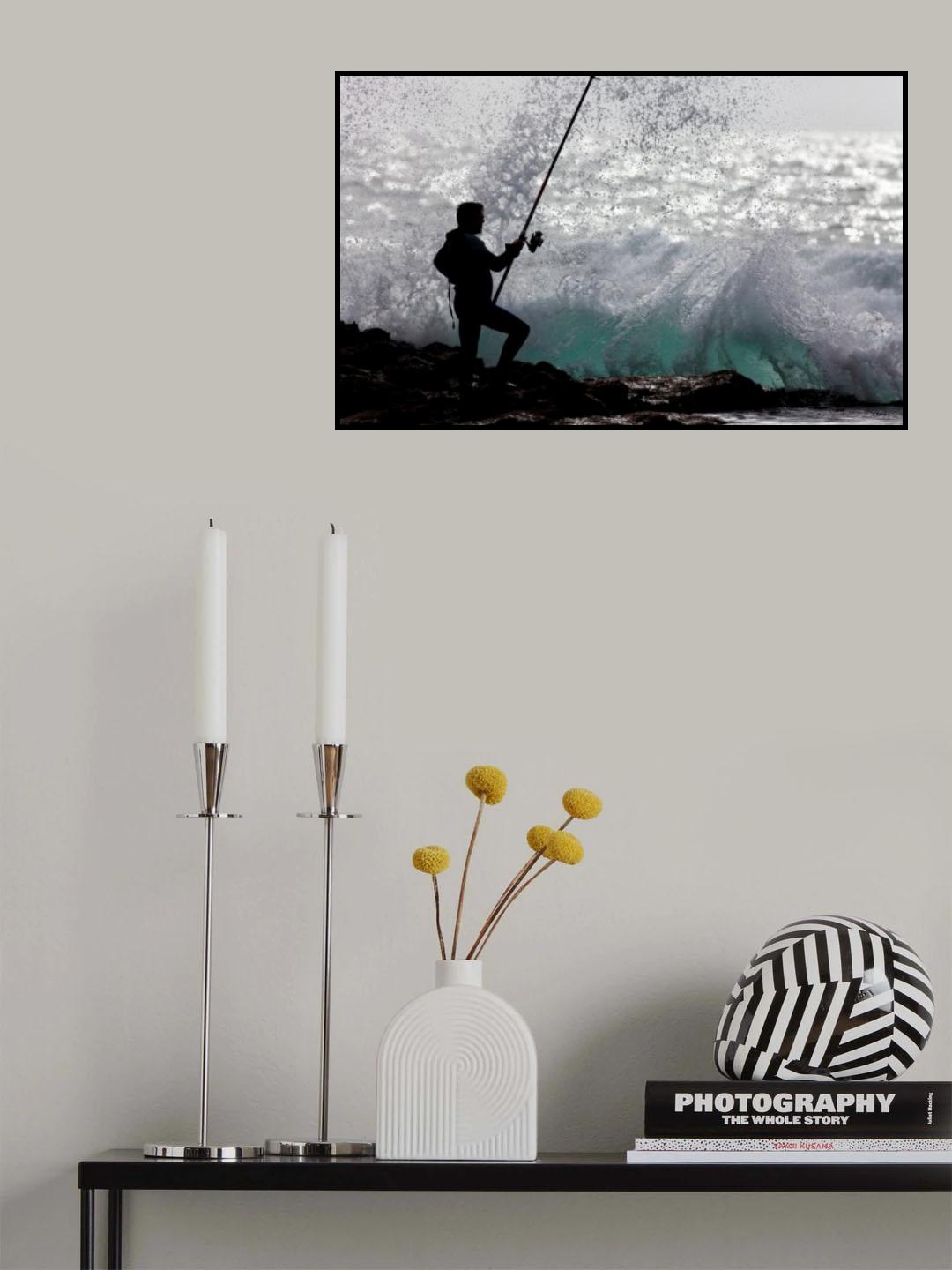 Fishing with Style Poster och Canvastavla