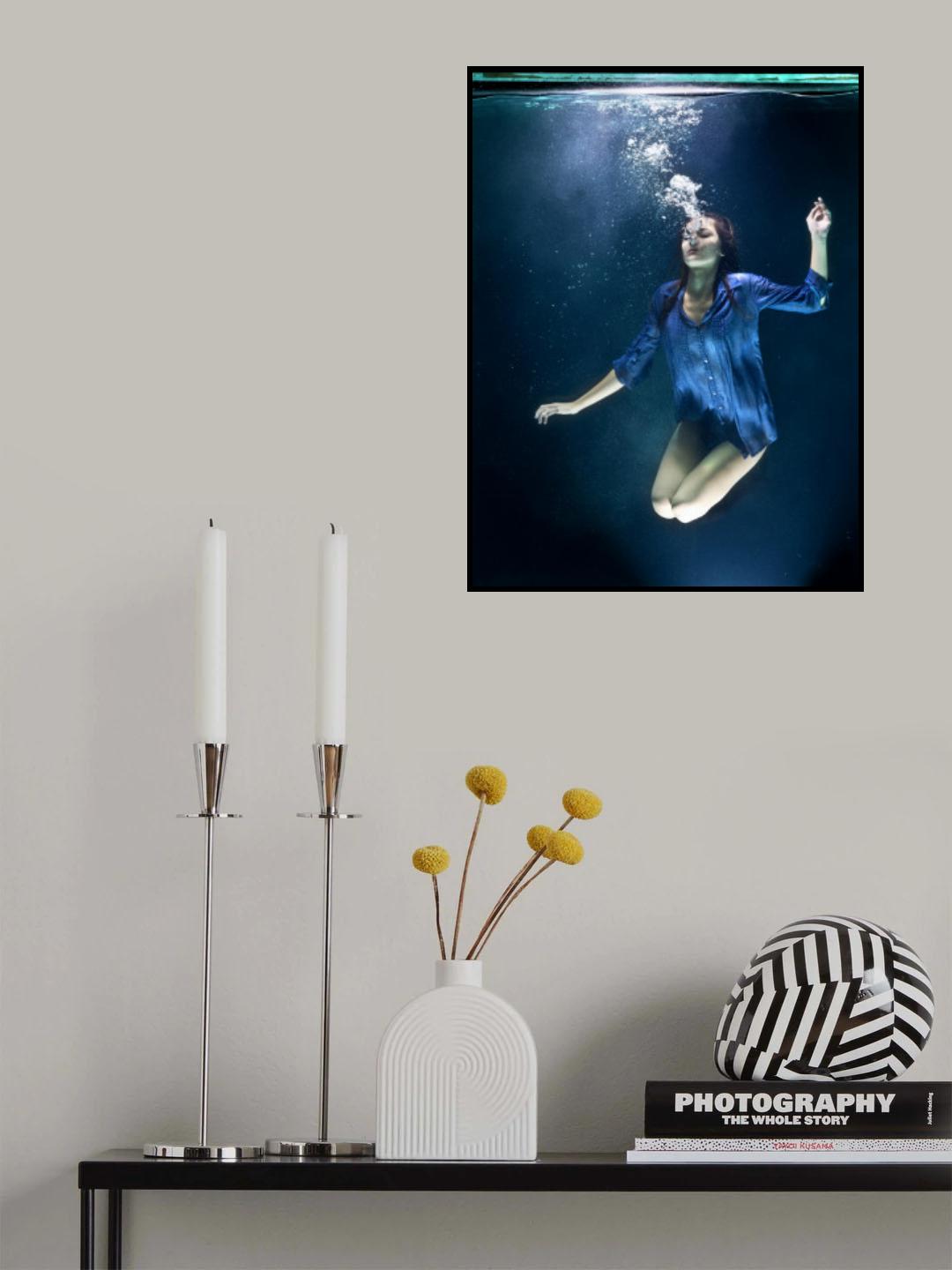 underwater artistic portrait shooting Poster och Canvastavla
