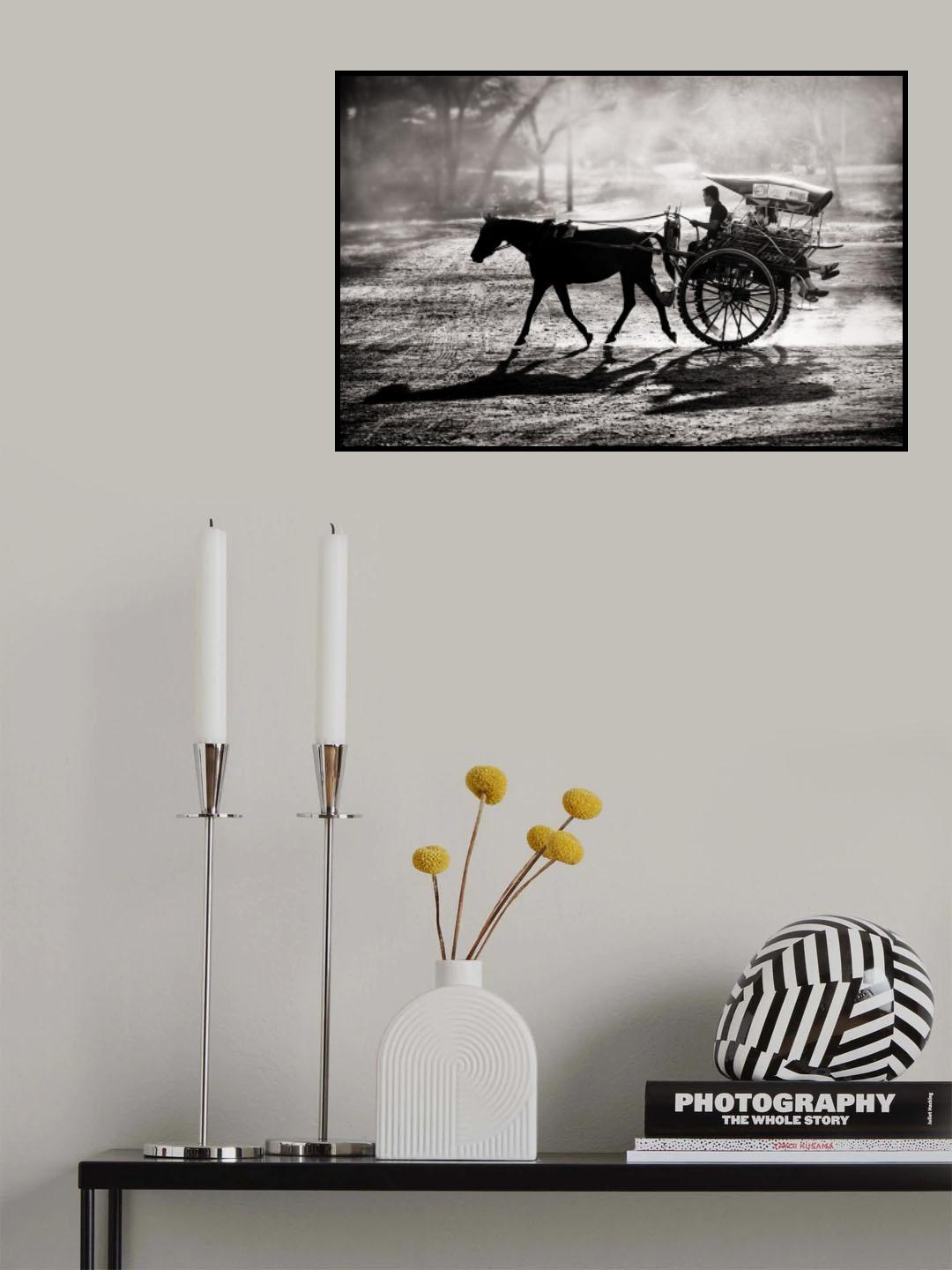Dusty Horse Ride Poster och Canvastavla