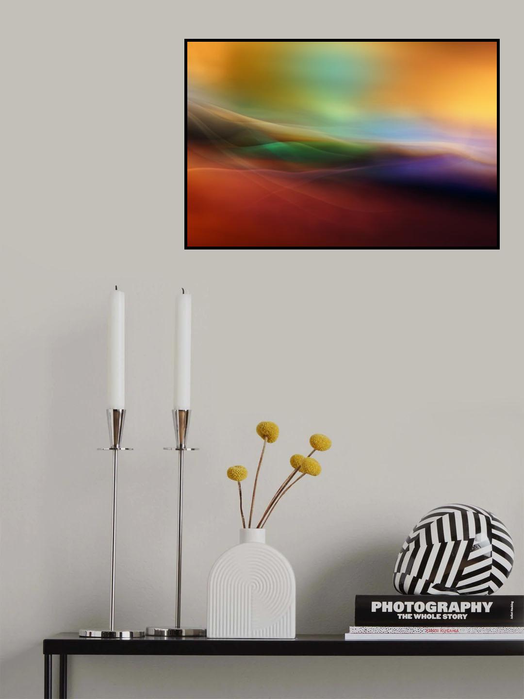 Watercolor lines Poster och Canvastavla