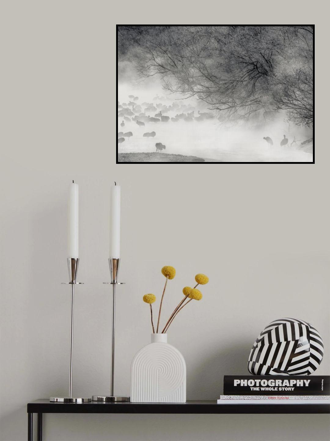 Hokkaido Winter Poster och Canvastavla