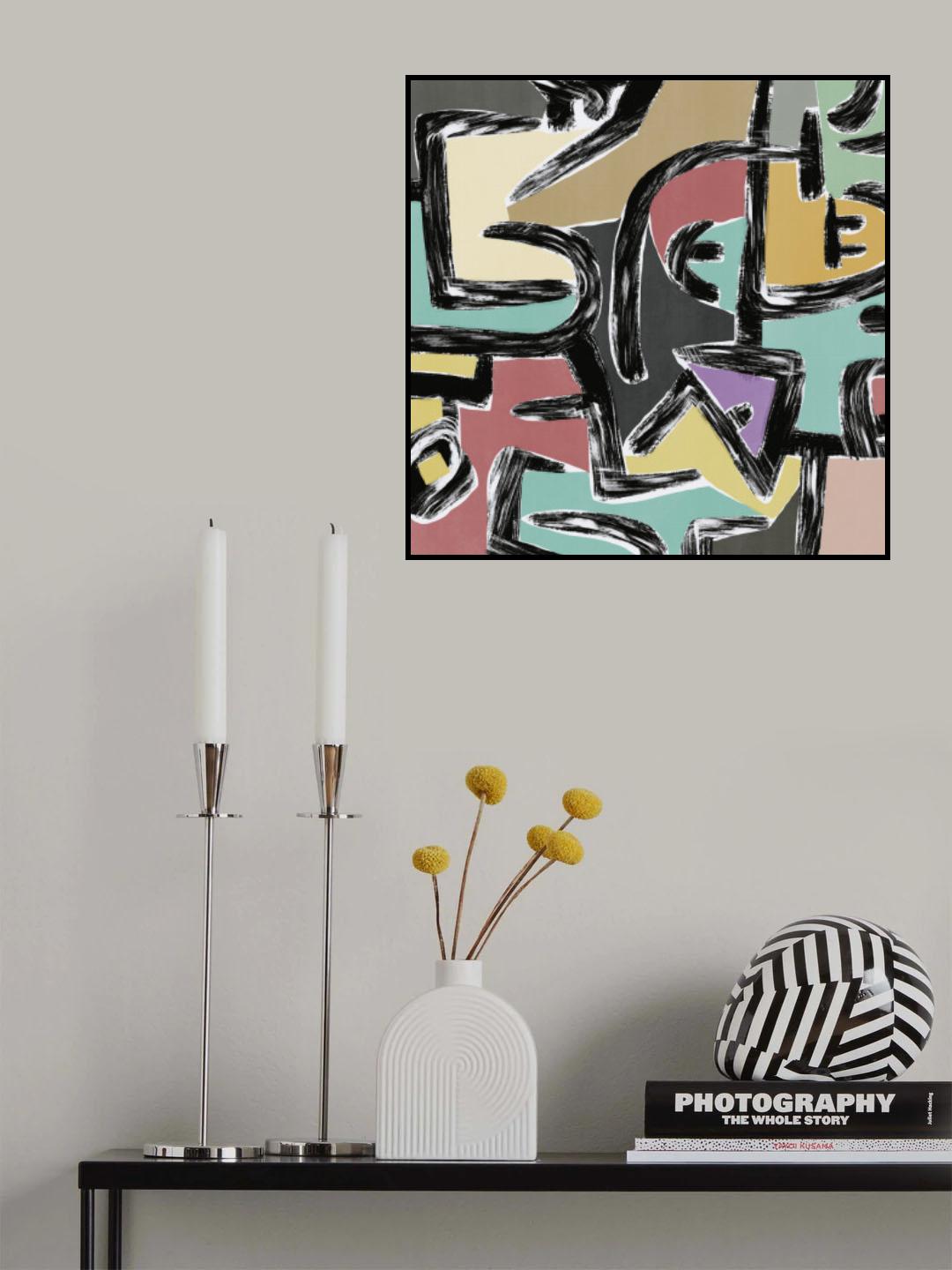 Ink and colors 05 Poster och Canvastavla