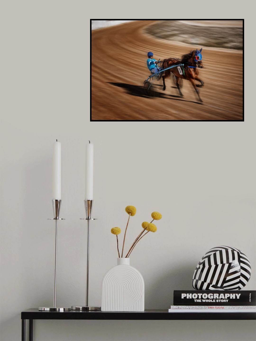 Horse Races in Menorca Poster och Canvastavla