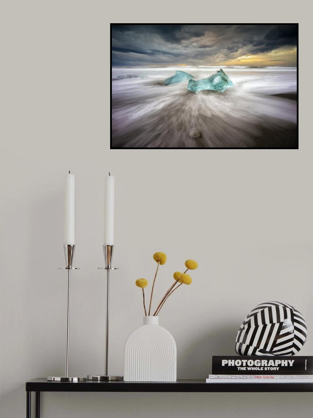 jokulsarlon beach Poster och Canvastavla