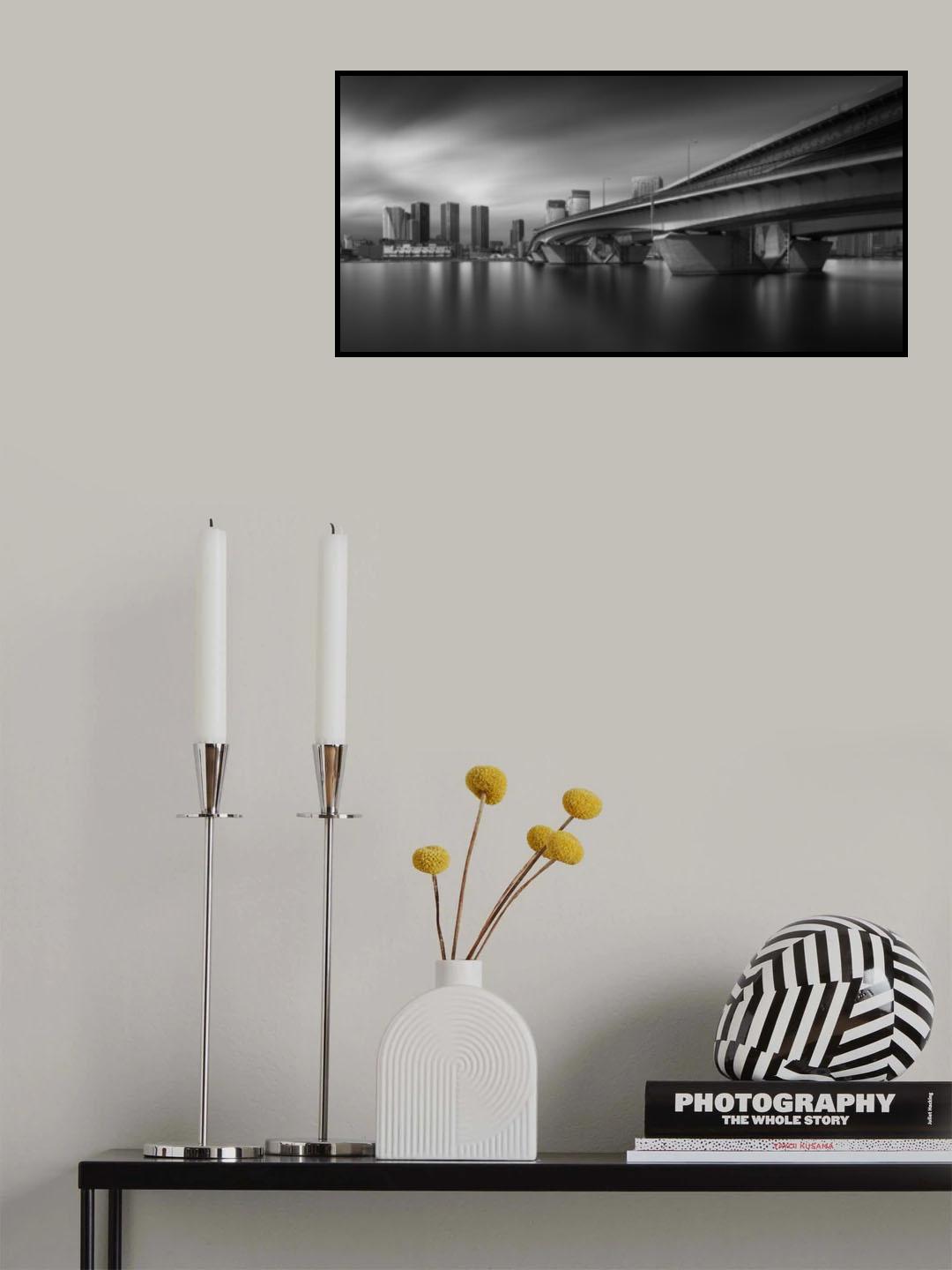Pale Blue Poster och Canvastavla