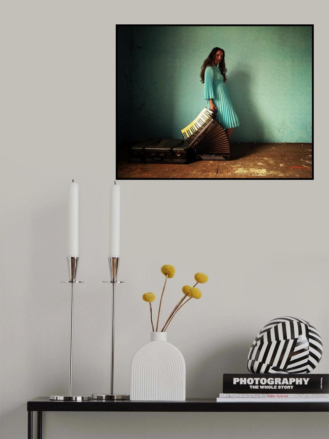 Behind blue blues Poster och Canvastavla