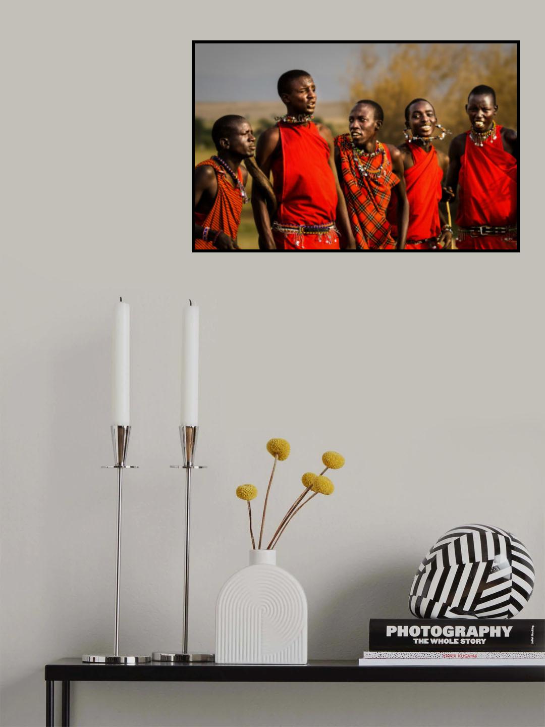 Maasai men Poster och Canvastavla