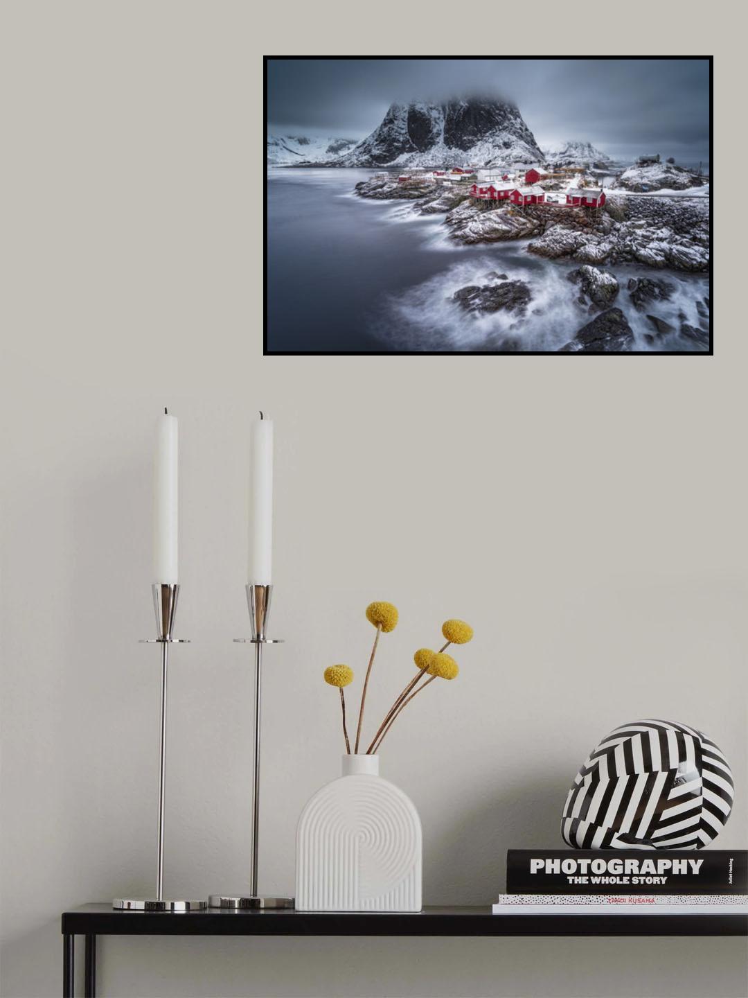 winter Lofoten islands Poster och Canvastavla