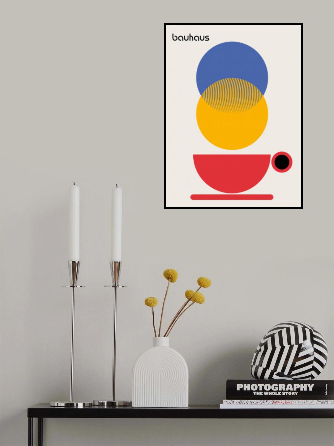 Bauhaus Coffee Abstract Poster och Canvastavla