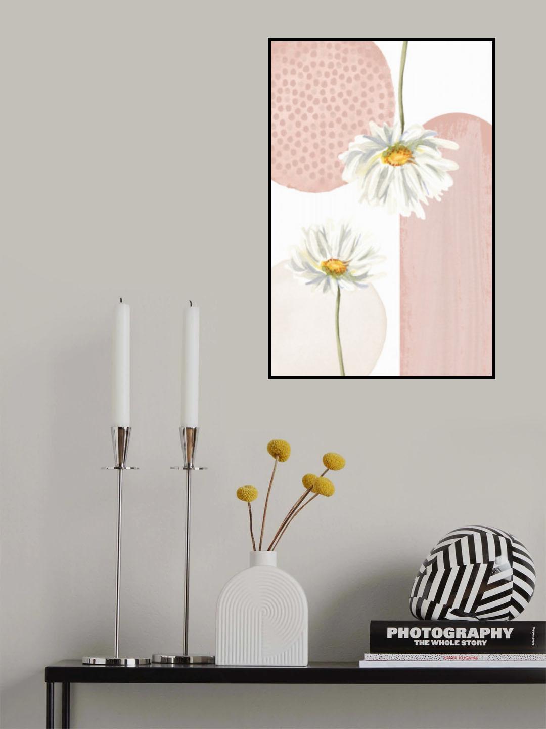 Daisy Pinks 3 Poster och Canvastavla