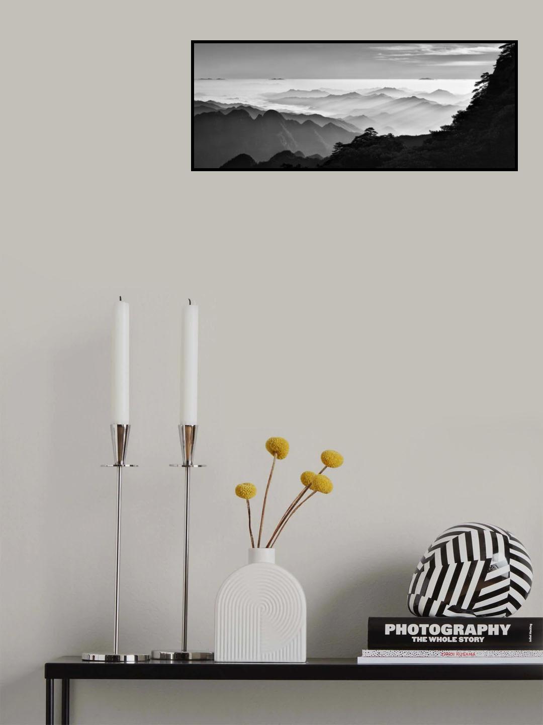 Sanqing Mountain Sunrise Poster och Canvastavla