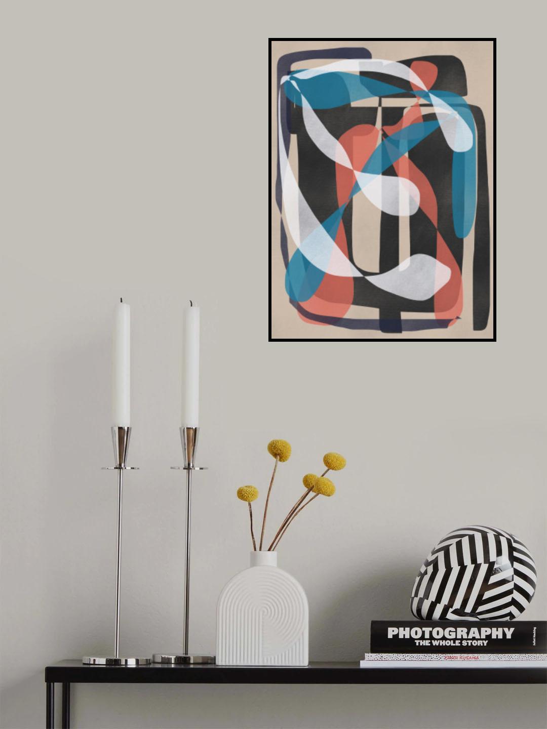 Retro Abstract Infinity Poster och Canvastavla