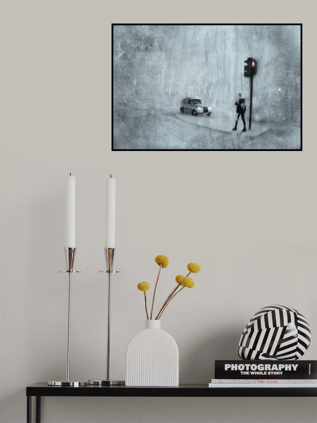 Old taxi Poster och Canvastavla