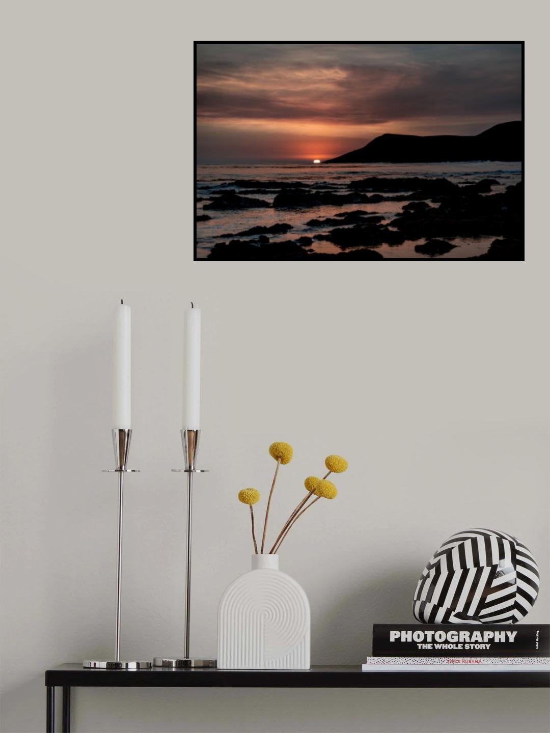 Orange Sunset Poster och Canvastavla