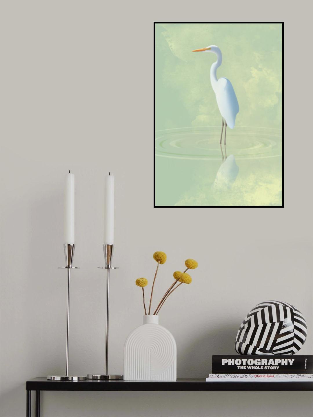 Heron Poster och Canvastavla