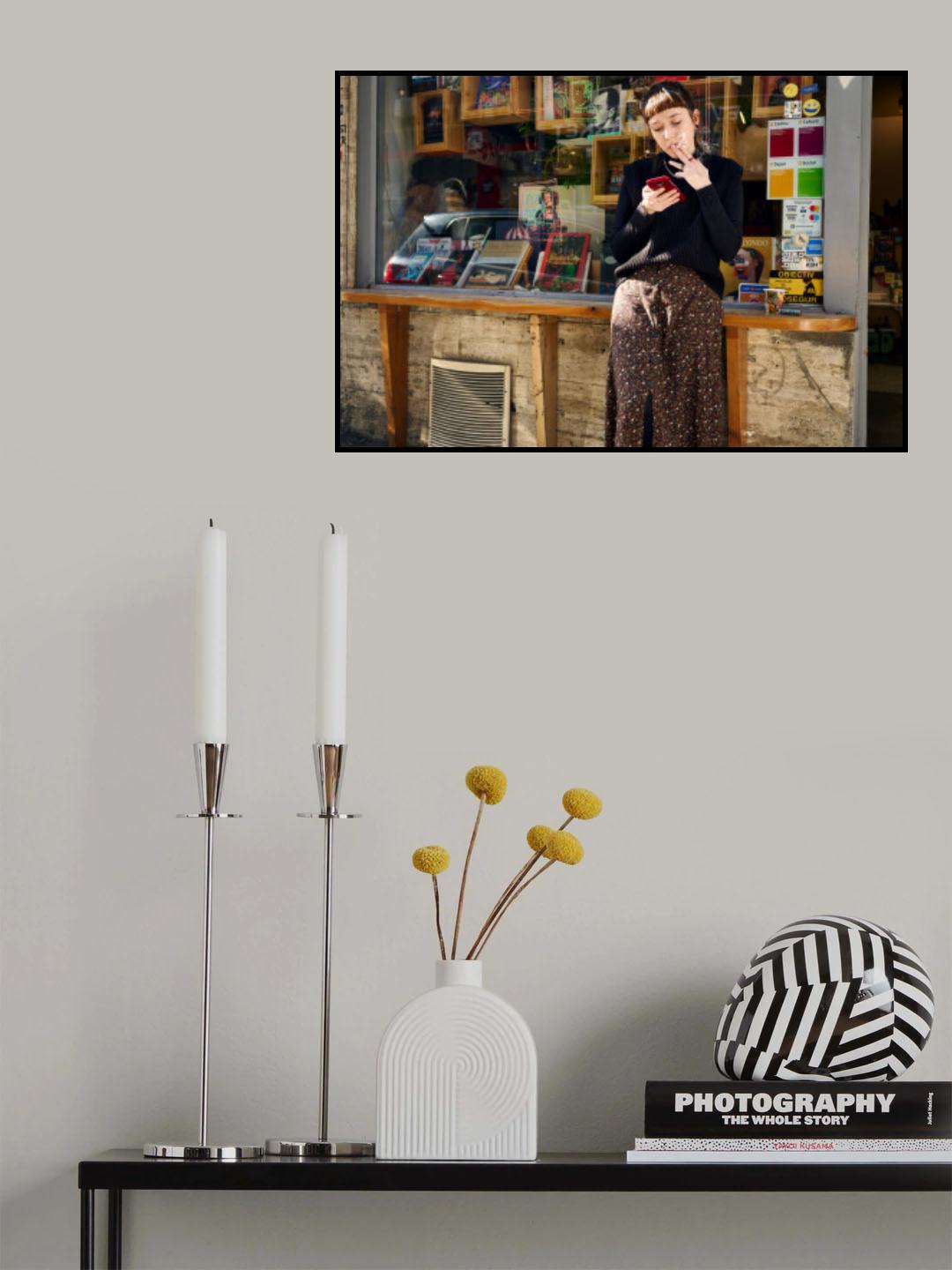 Bookshop Girl Poster och Canvastavla