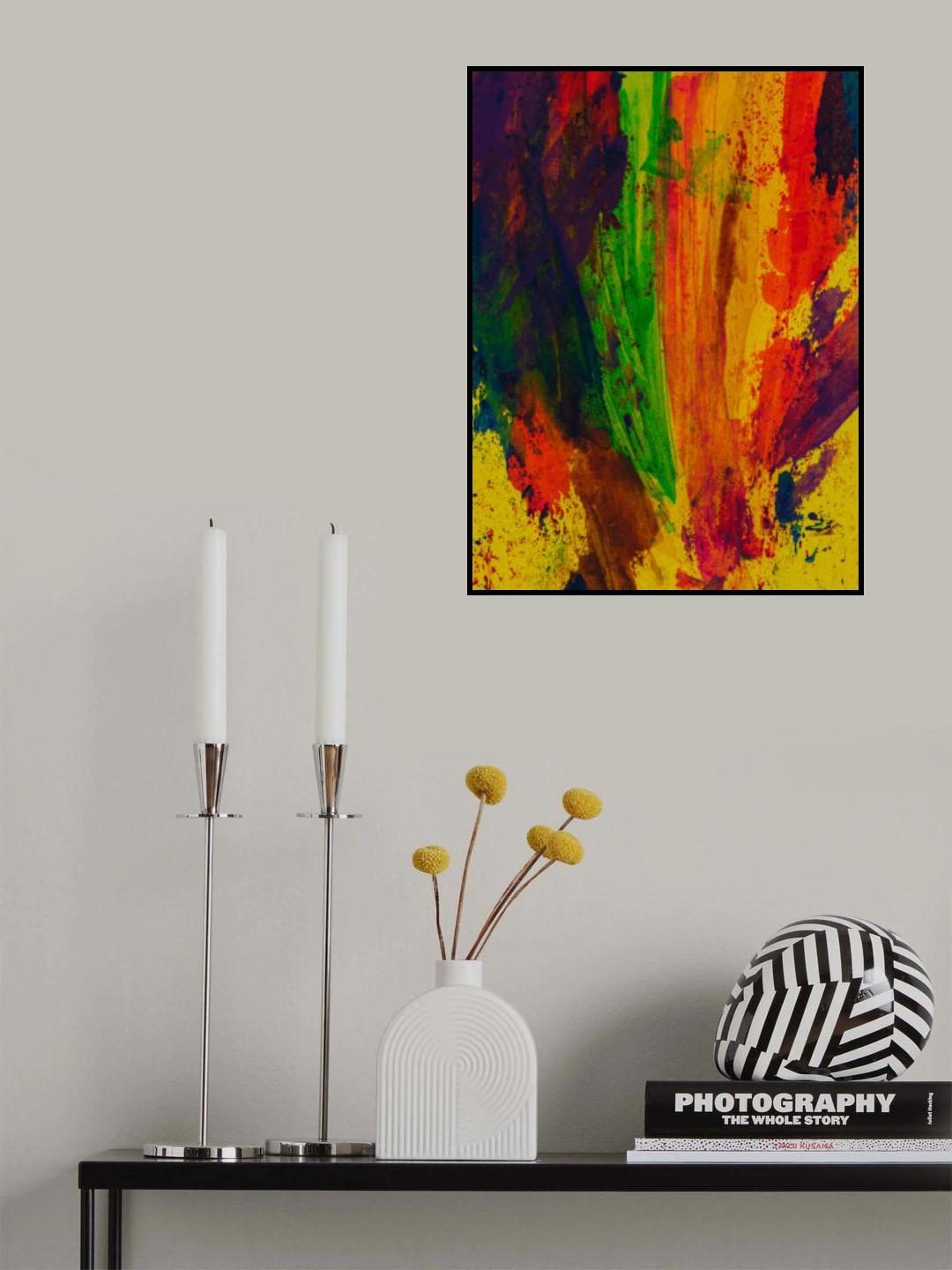 colored paints Poster och Canvastavla