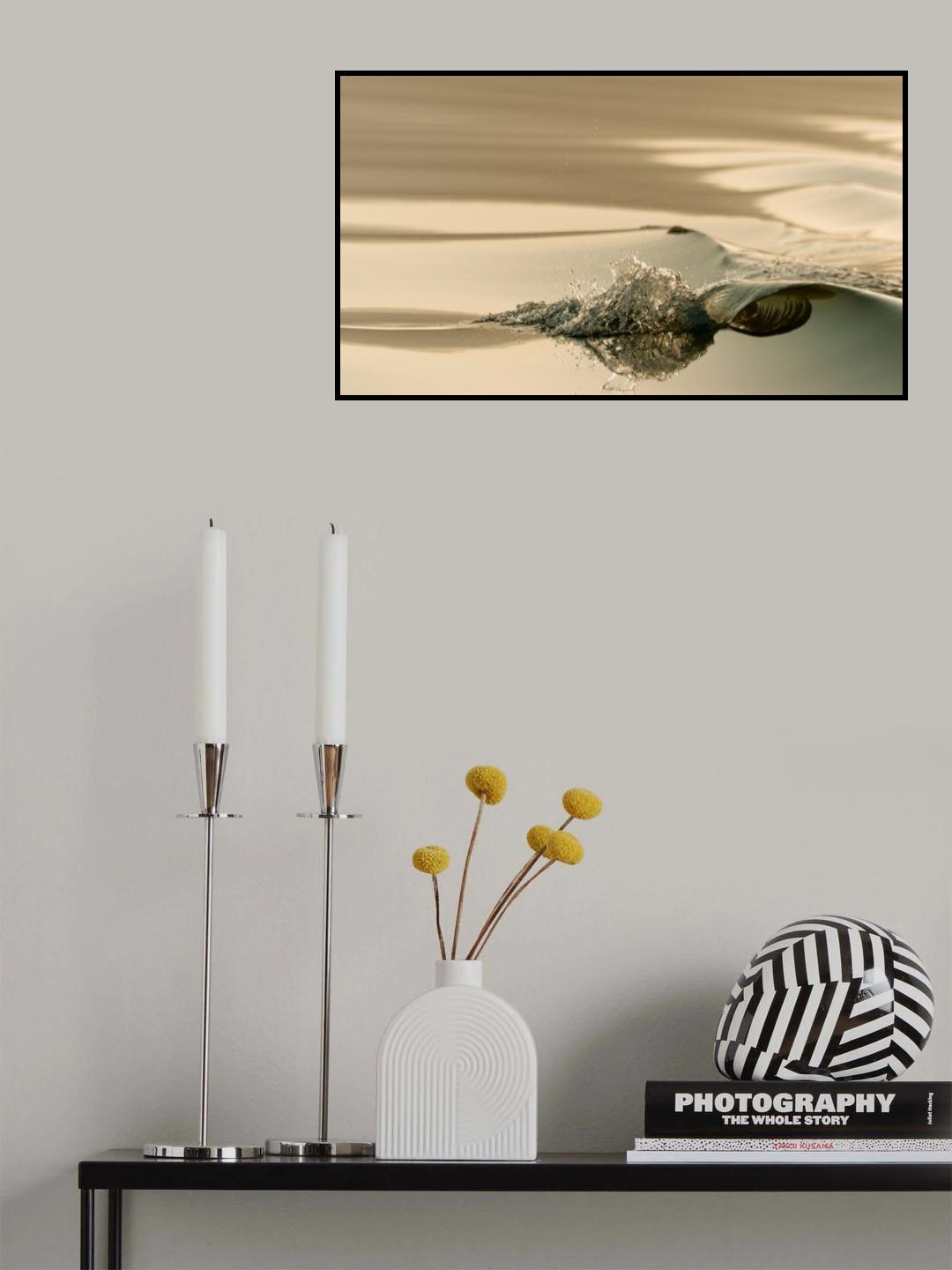 Golden wave Poster och Canvastavla