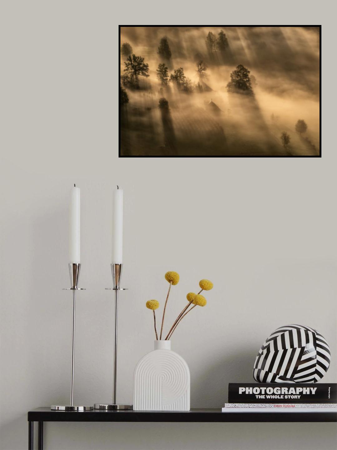 Dance of fog and sun Poster och Canvastavla