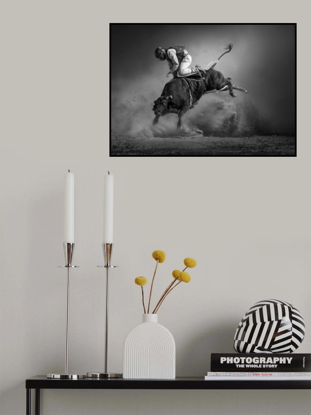 Fight Hard Poster och Canvastavla