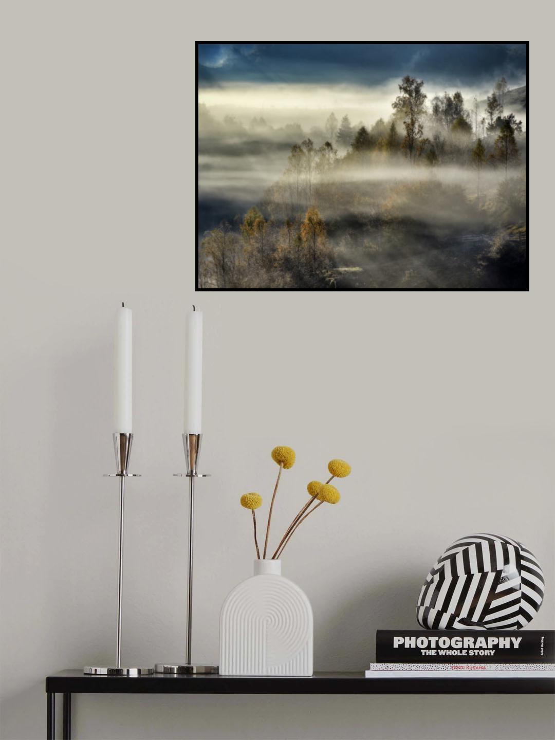 Misty morning Poster och Canvastavla