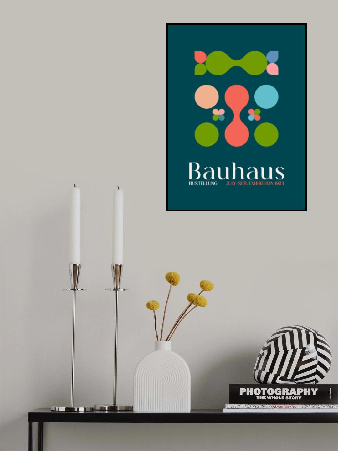 Labutlar Yesil Mavi Poster och Canvastavla