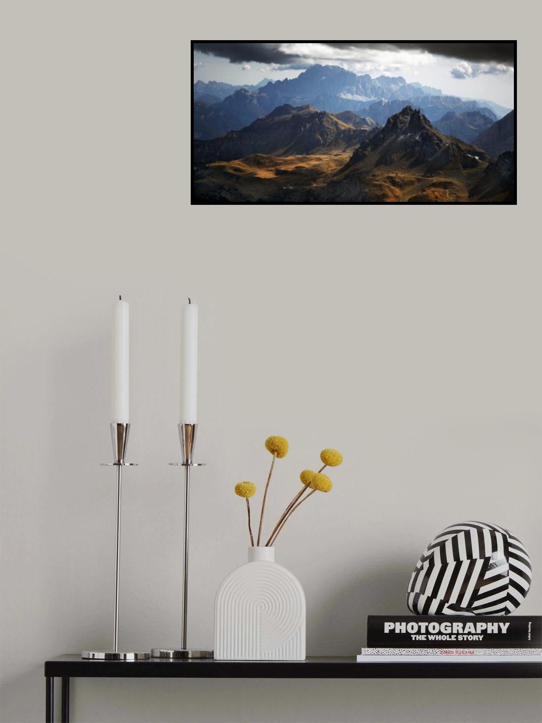 Blick vom Piz Boe Poster och Canvastavla