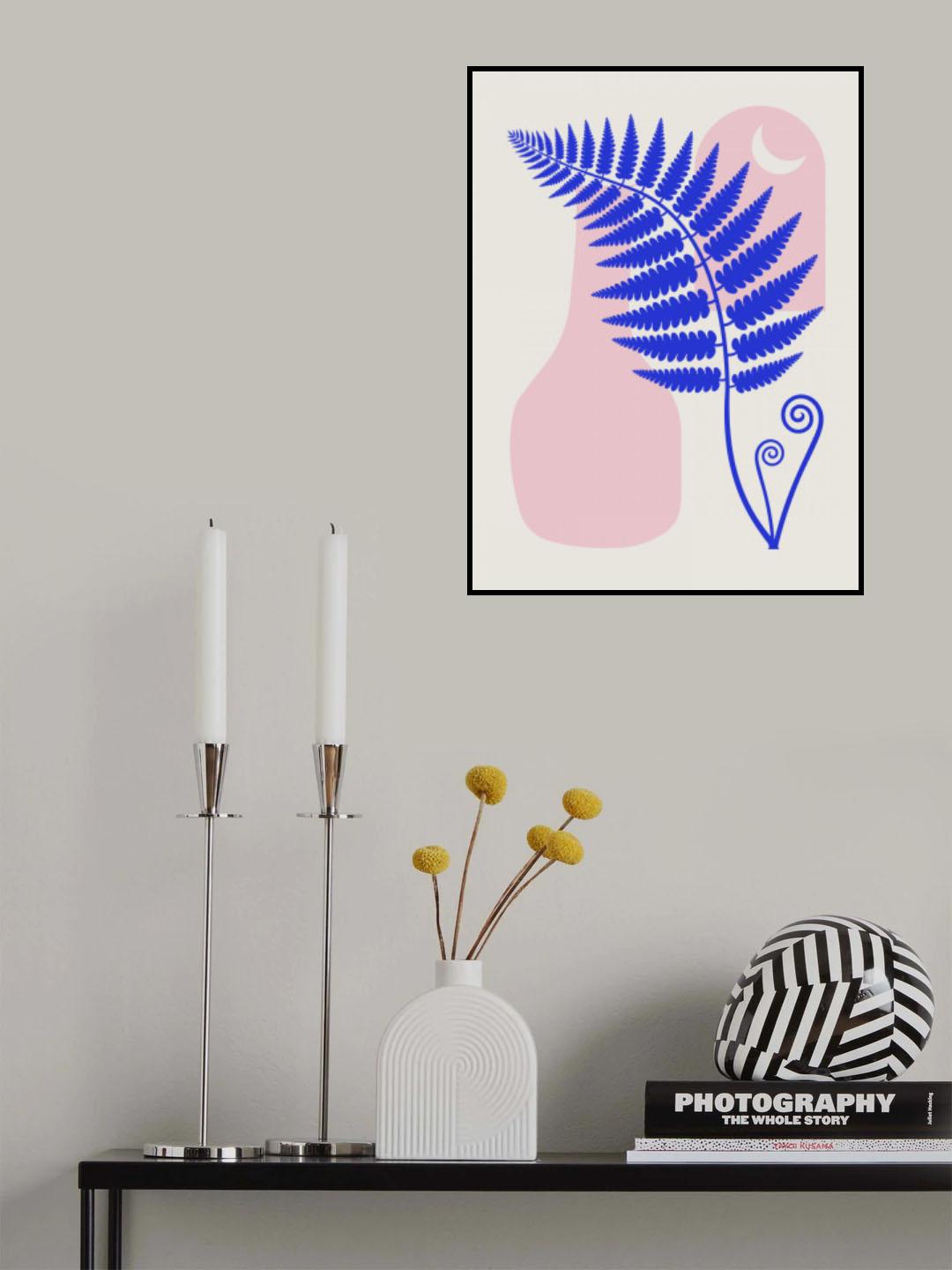 Fern and Vase Poster och Canvastavla