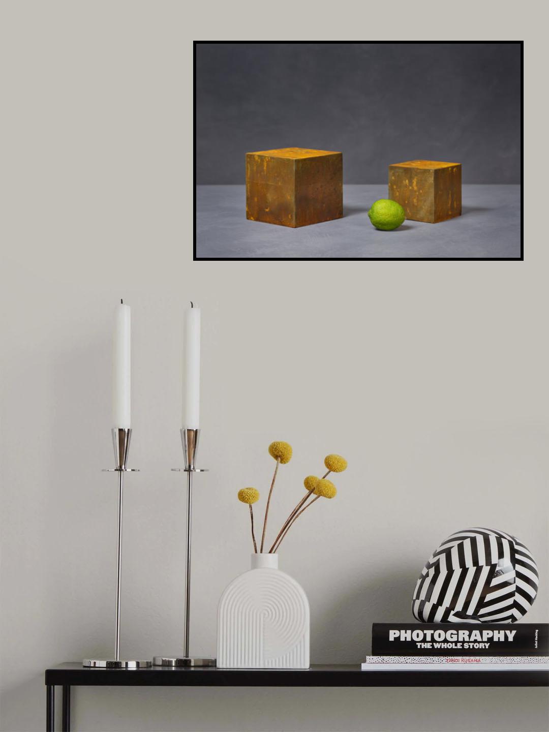 Rusted cubes Poster och Canvastavla