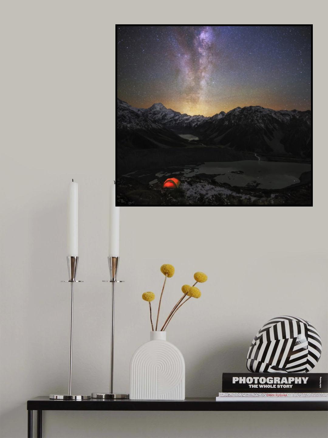 Mt Cook - The Sky IS My Companion Poster och Canvastavla