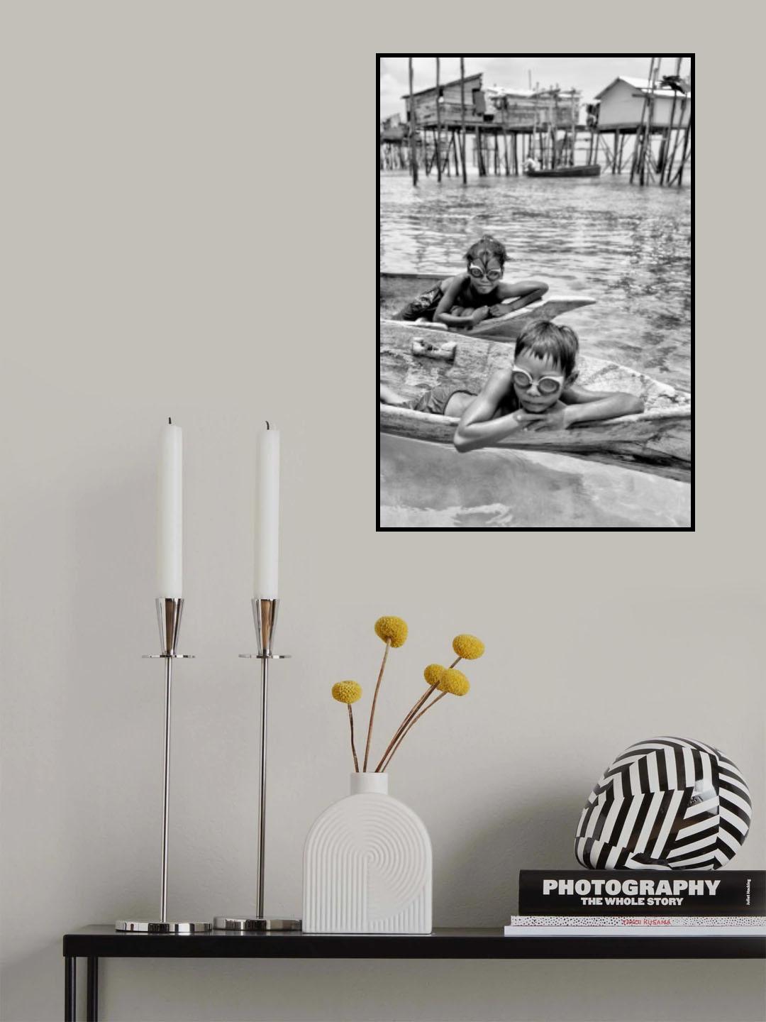 Boys with Goggles Poster och Canvastavla