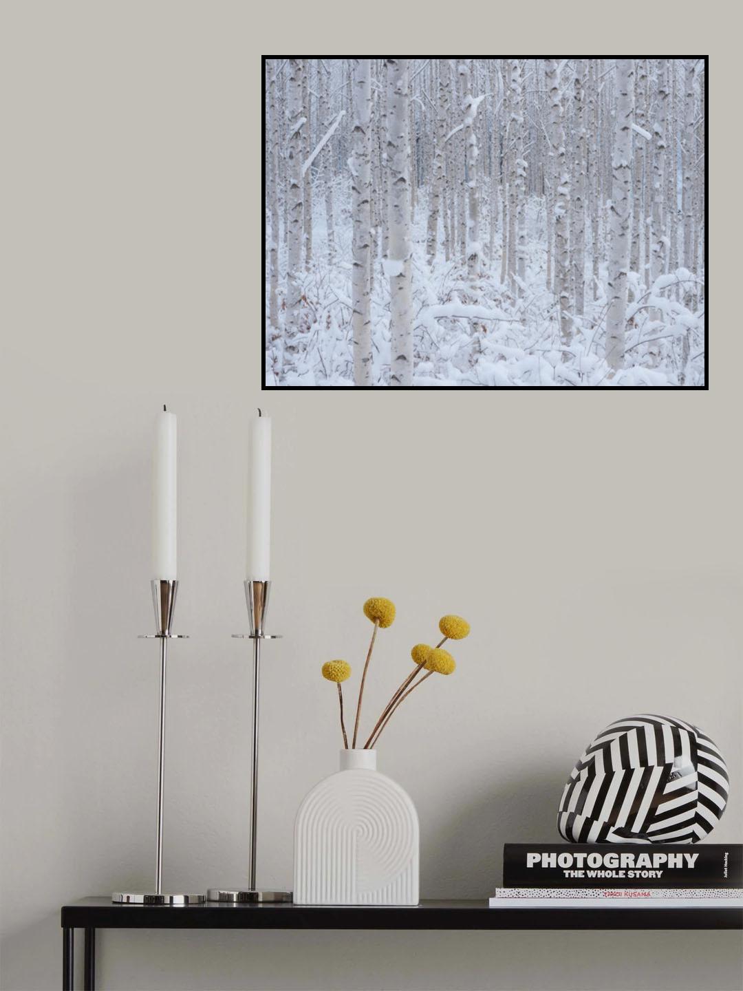 white Poster och Canvastavla
