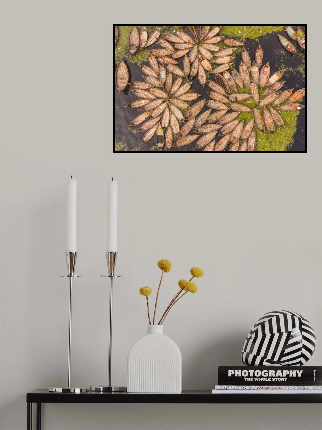 Buriganaga Boats Poster och Canvastavla