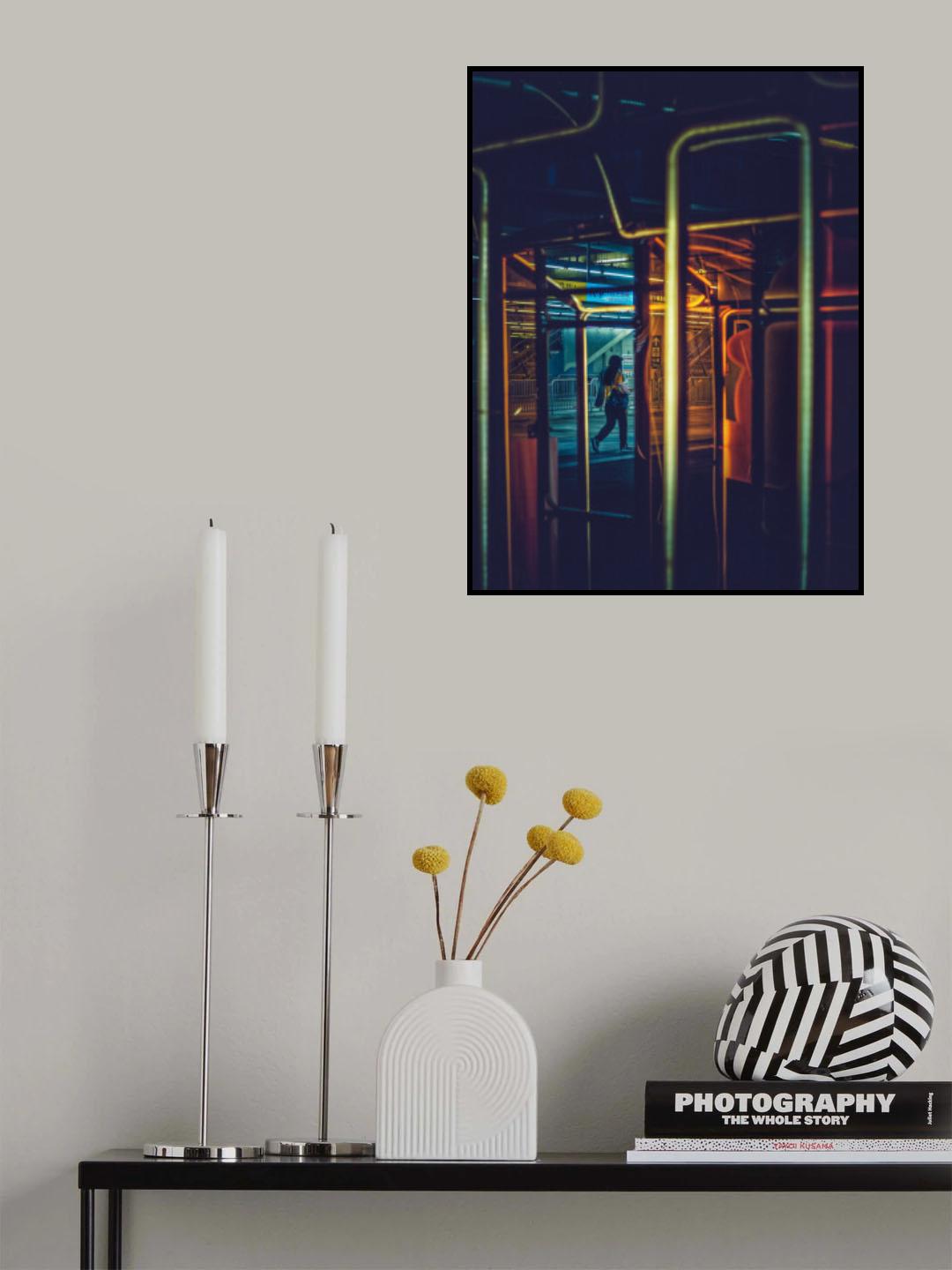 Neon frame Poster och Canvastavla