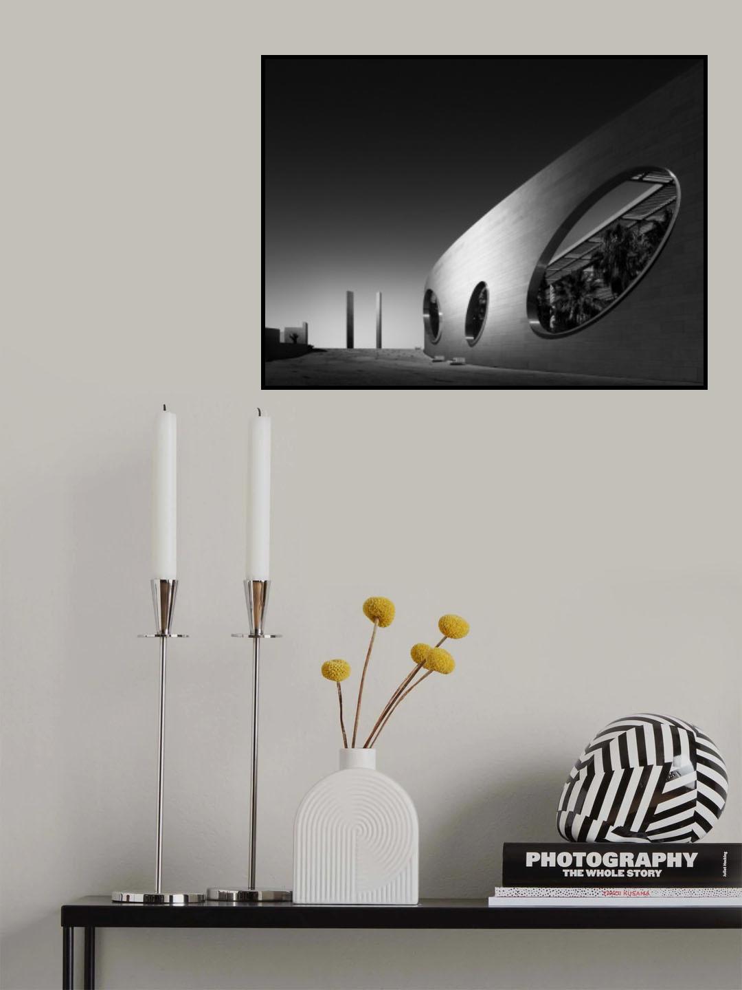 Fundação Champalimaud by Charles Correa Poster och Canvastavla