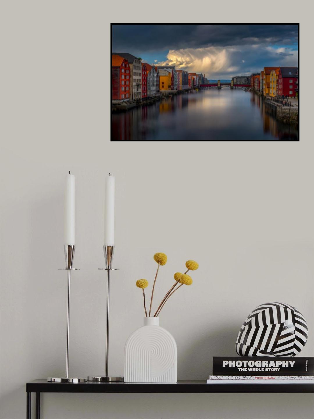 Lighted clouds Poster och Canvastavla