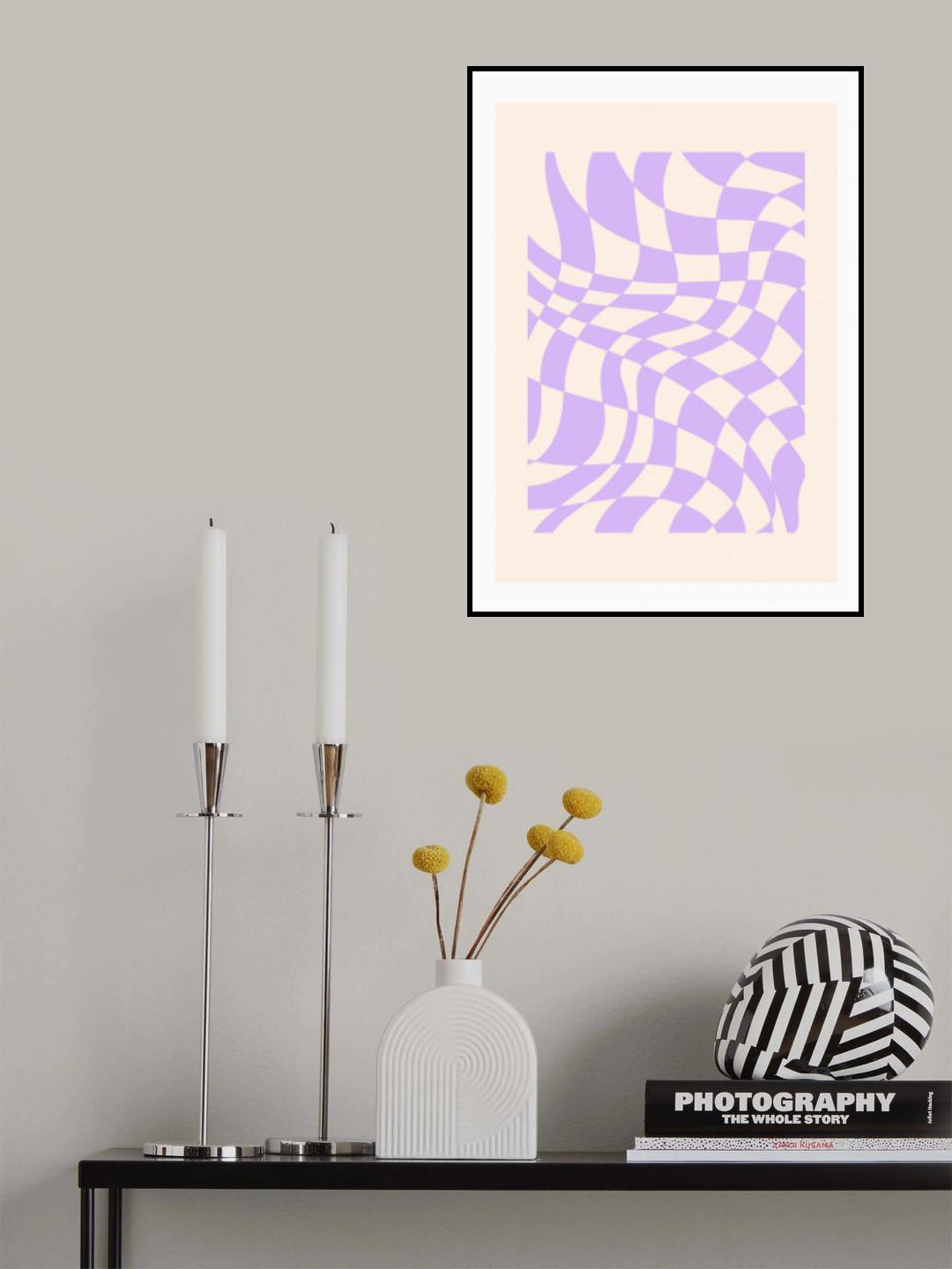 Purple abstract pattern Poster och Canvastavla